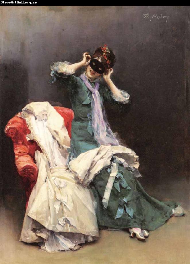 Raimundo de Madrazo y  Garreta Preparing for the Costume Ball